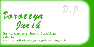 dorottya jurik business card